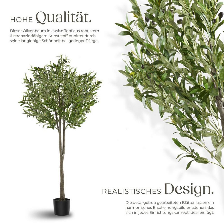 Tectake Olivier artificiel OLEAND design très réaliste  