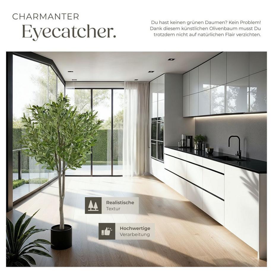 Tectake Olivier artificiel OLEAND design très réaliste  