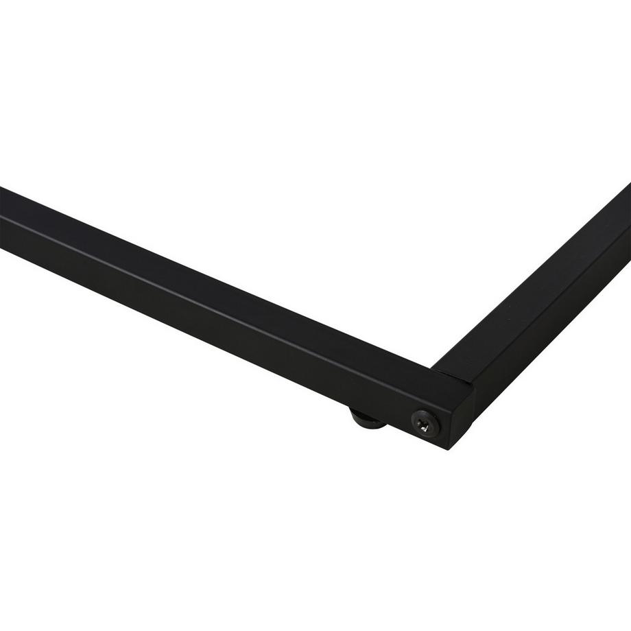 Northio Beistelltisch In C-Form Kaffeetisch Couchtisch Standtisch Tisch Metall Mdf Rustikal-Braun 40,6 X 50,8 X 64,2 Cm  