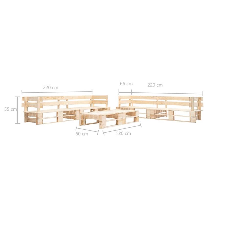 VidaXL divano Legno di pino impregnato  