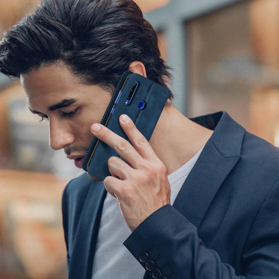 Avizar  Étui Honor 20 Lite / 20e Cuir Bleu 