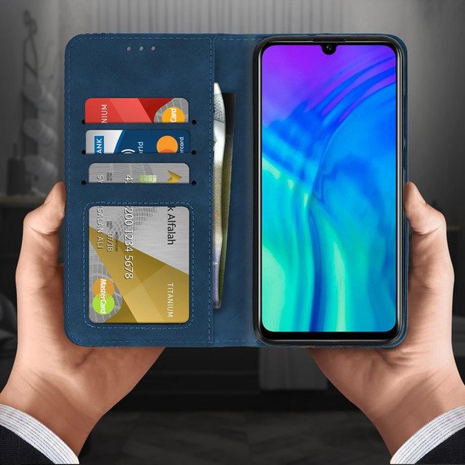 Avizar  Étui Honor 20 Lite / 20e Cuir Bleu 