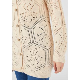 Damart  Lange Ajour-Strickjacke 