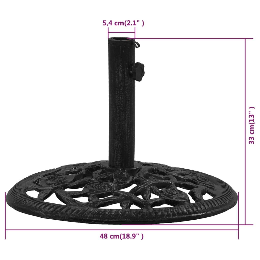 VidaXL Base de parasol fonte  