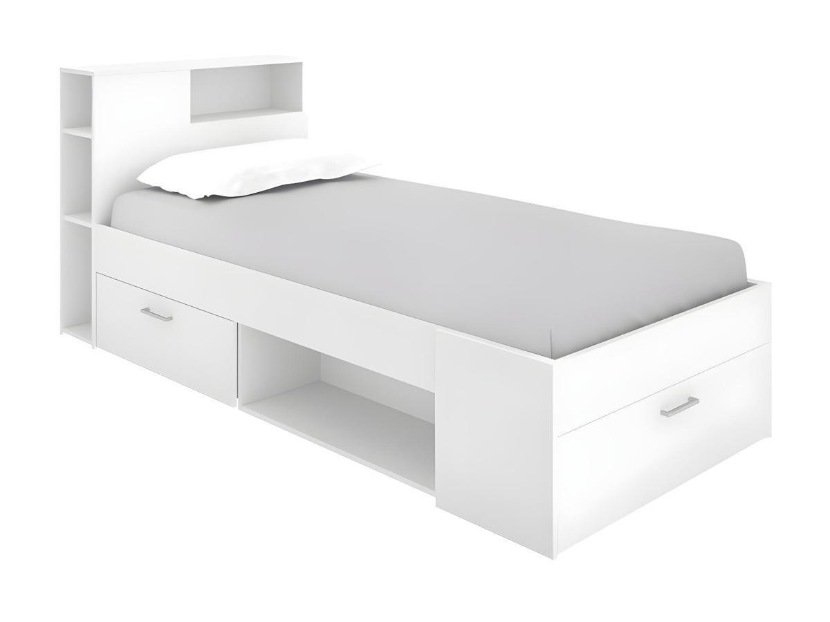 Image of Bett mit Stauraum Schublade LEANDRE Bett mit Stauraum Schublade LEANDRE