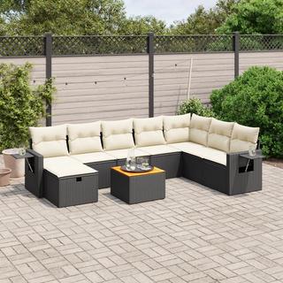 VidaXL set divano da giardino Polirattan  