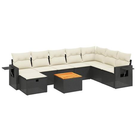 VidaXL set divano da giardino Polirattan  