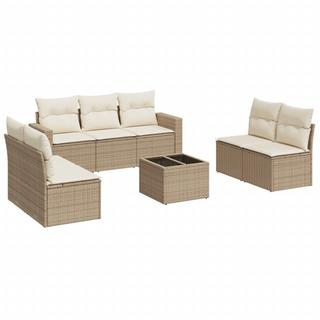 VidaXL set divano da giardino Polirattan  