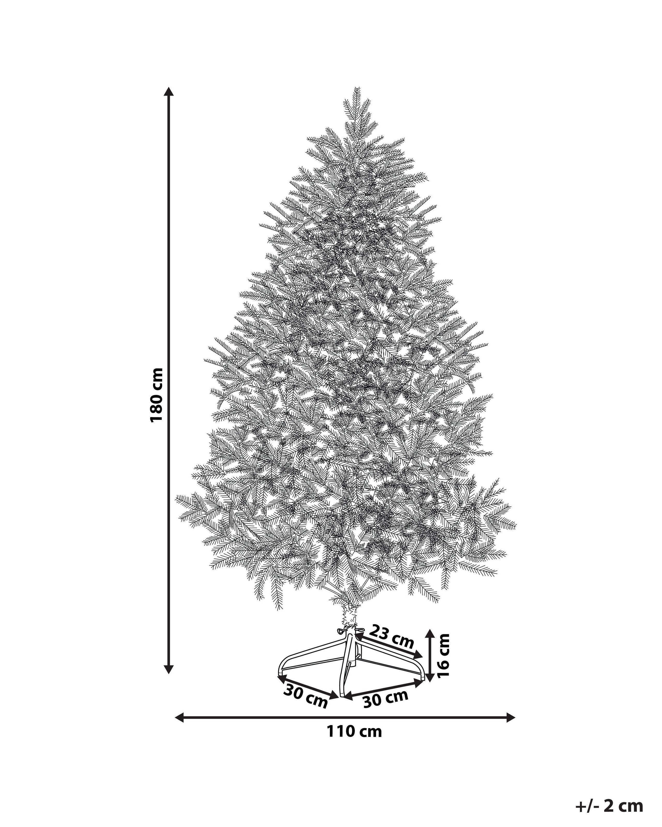 Beliani Sapin de Noël en Matière synthétique Traditionnel LANGLEY  