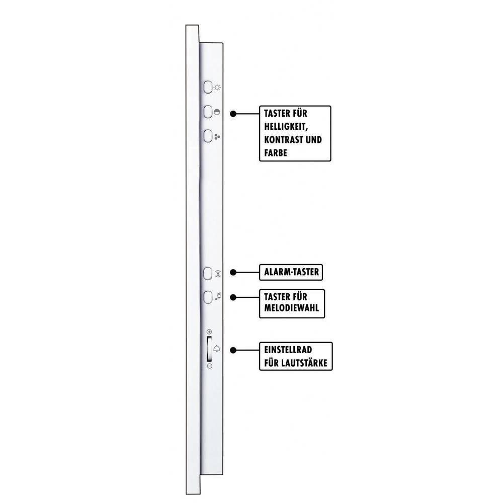 m-e modern-electronics  Vistadoor Video citofono Cablato Kit completo Casa Monofamiliare acciaio inox 