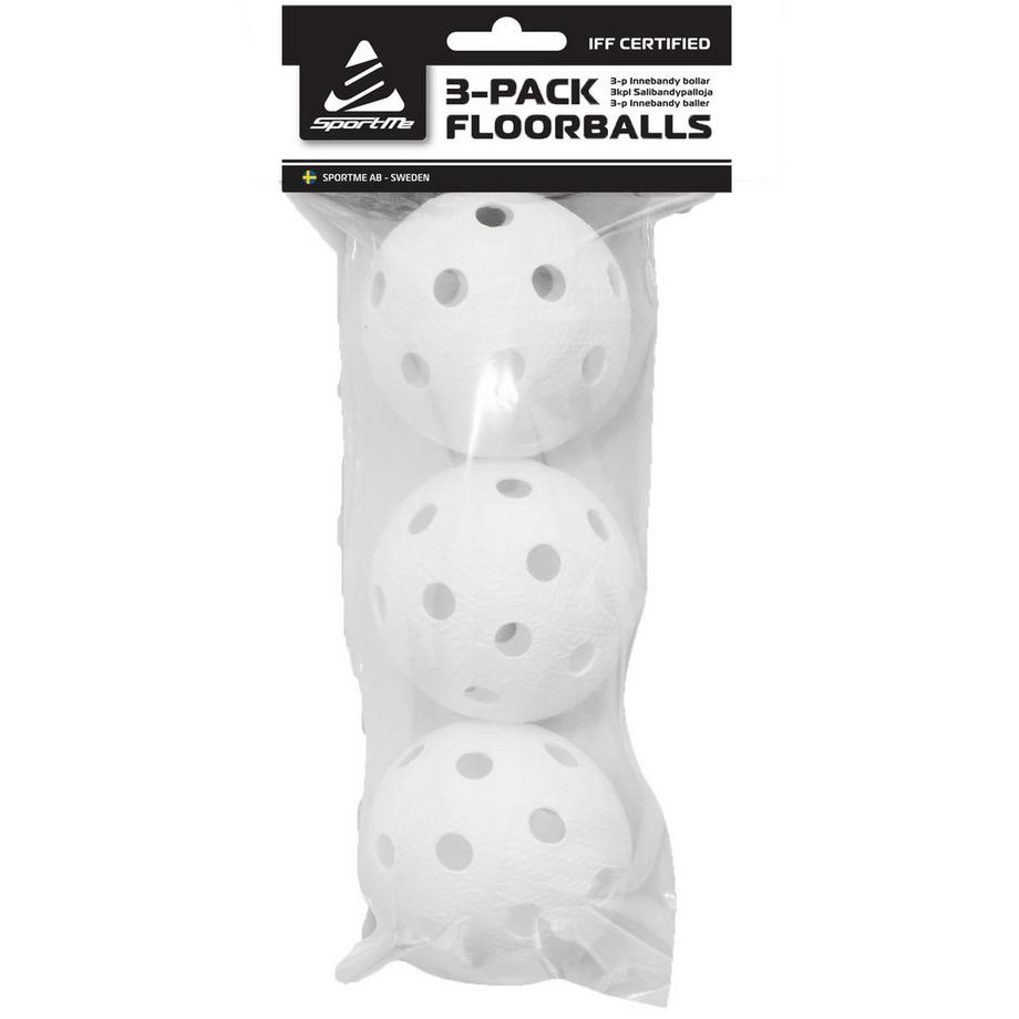 SportMe  Unihockeybälle im 3er-Pack, IFF-zugelassen 