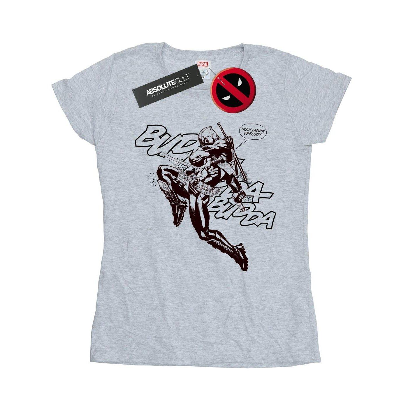 Image of Deadpool Budda Budda Tshirt Damen Grau L