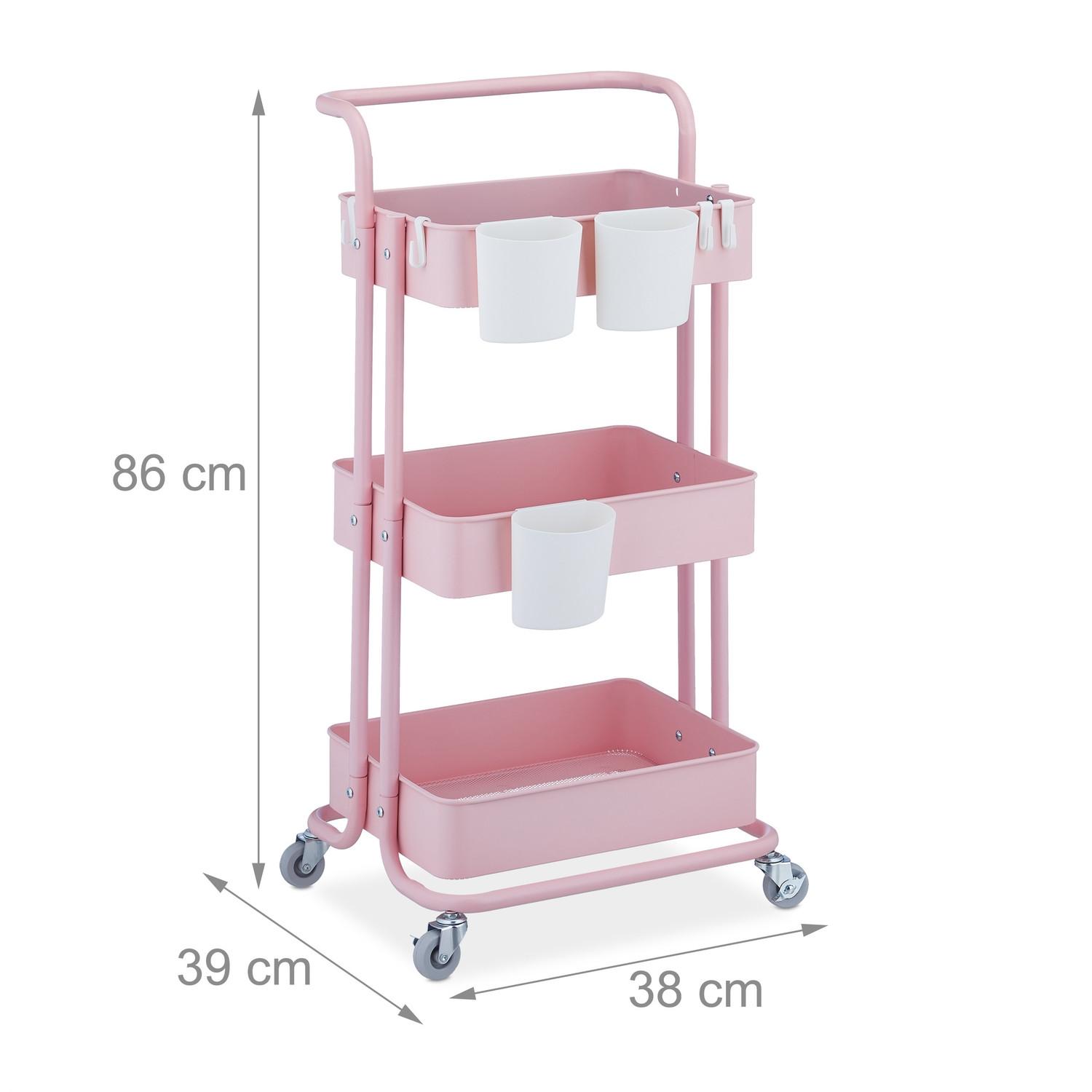Northix Chariot à 3 étagères  