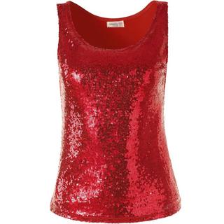 Tectake  Top in paillettes con spalline 