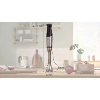 Bosch SDA Serie 6 ErgoMaster Stabmixer 1200 W mit Mixbecher, BPA-frei Edelstahl, Schwarz  