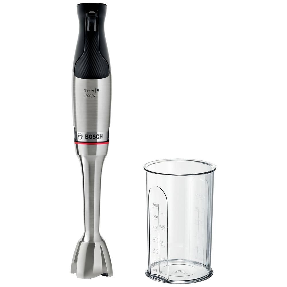 Bosch SDA Serie 6 ErgoMaster Stabmixer 1200 W mit Mixbecher, BPA-frei Edelstahl, Schwarz  