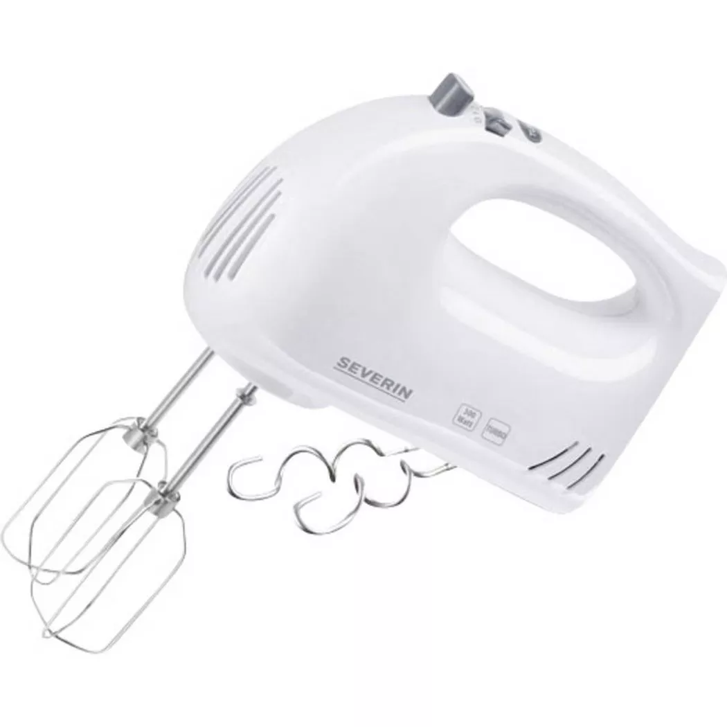 SEVERIN Handmixer HM 3820, 300 Watt, weiß / grau