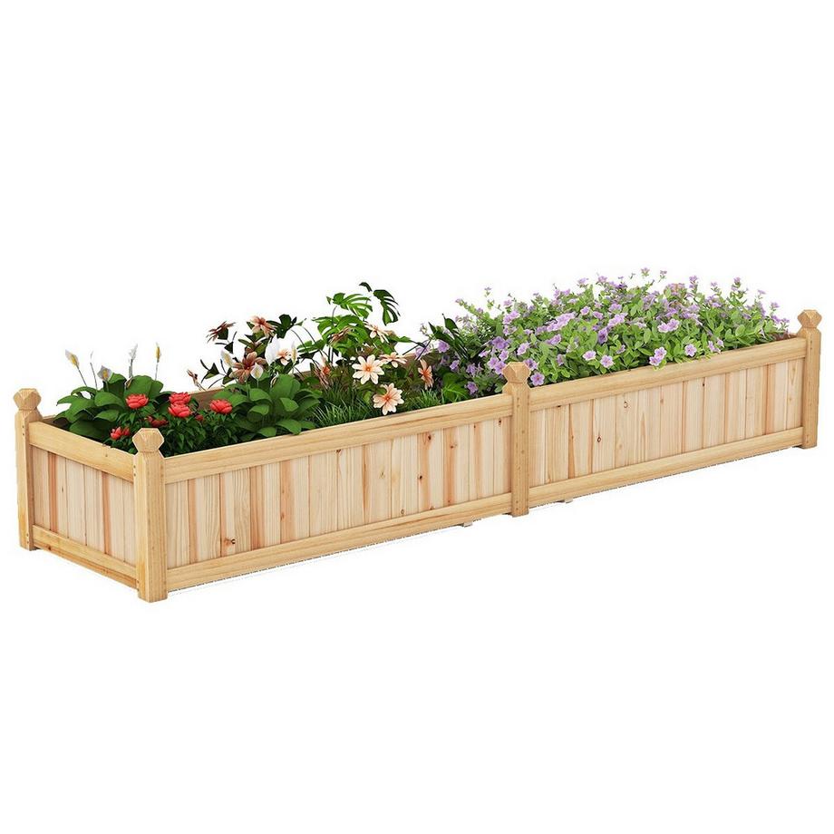 Fioriera rialzata con divisorio