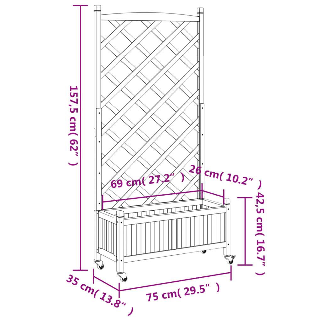 VidaXL Jardinière bois  