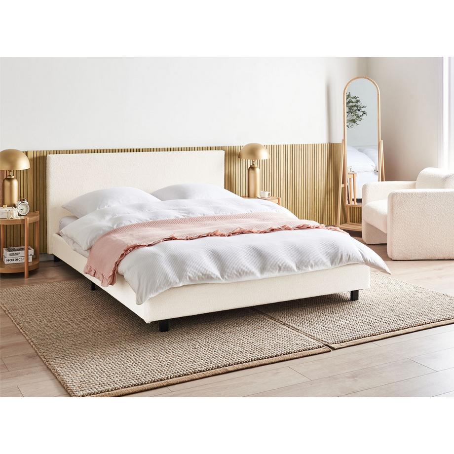 Beliani Letto en Bouclé Cottage ALBI  