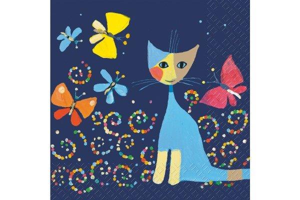 Image of STEWO Serviette 33x33cm 2572649242 Danza FSC blau dunkel 20 Stück STEWO Serviette 33x33cm 2572649242 Danza FSC blau dunkel 20 Stück