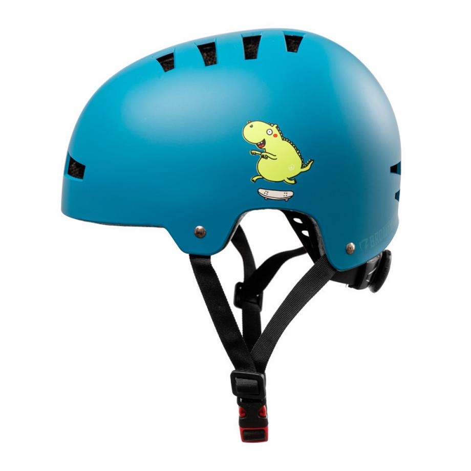 Nemo Boards  BroTection x Nemo Boards, Safety Helmet, Dinosaure bleu, casque 