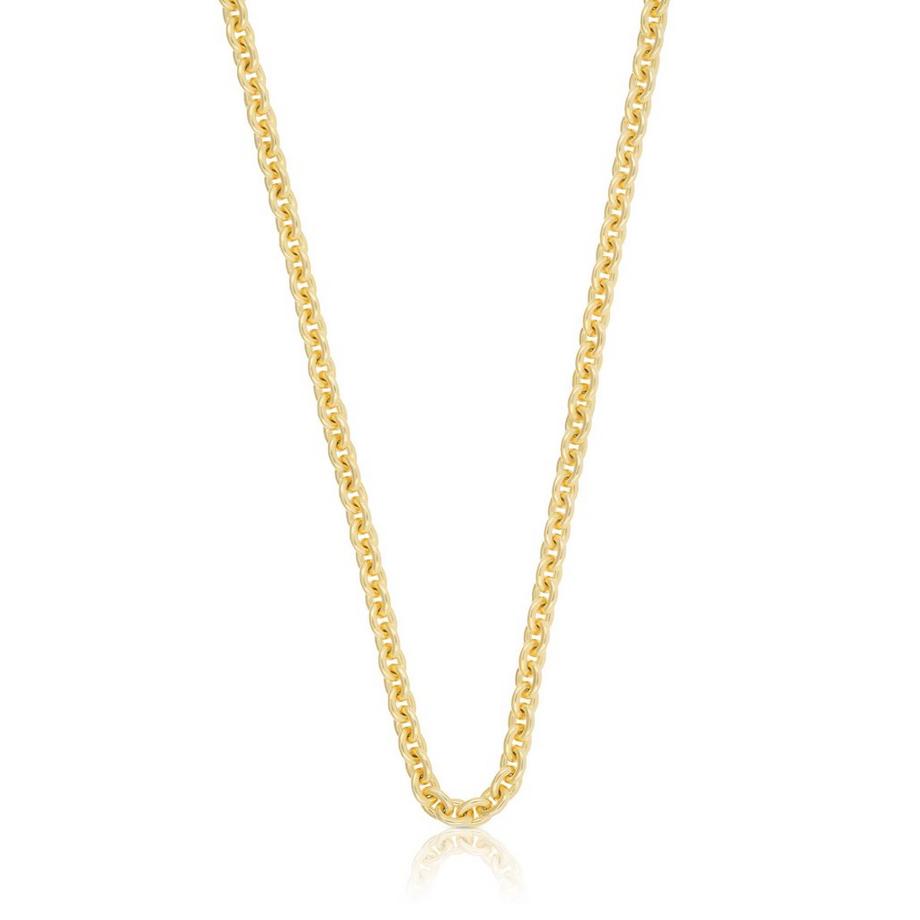 MUAU Schmuck  Collier Rundanker Gelbgold 375, 3.9mm, 50cm 