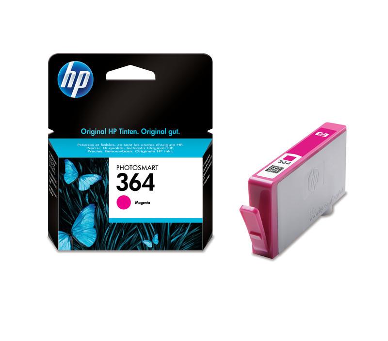 Hewlett-Packard  HP Tintenpatrone 364 magenta CB319EE PhotoSmart D5460 300 Seiten 