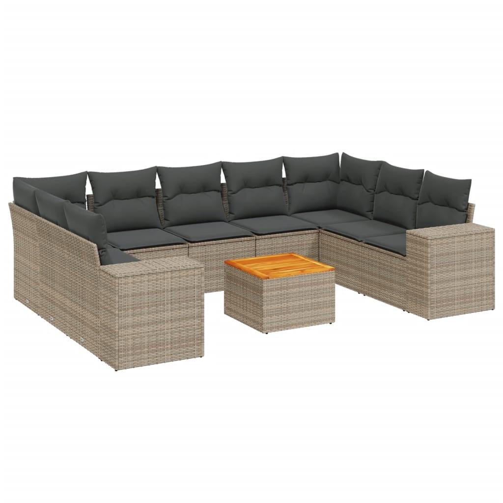 VidaXL Garten sofagarnitur poly-rattan  