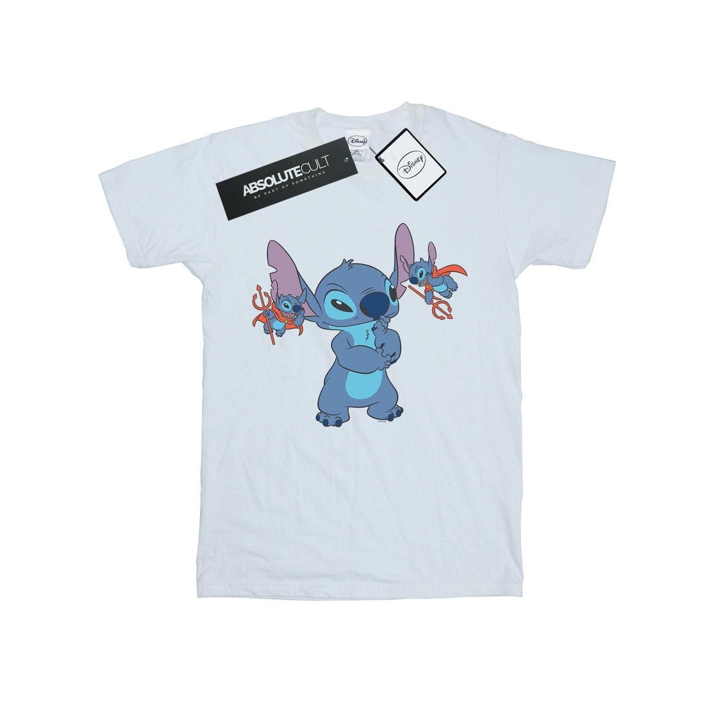 Image of Lilo And Stitch Little Devils Tshirt Damen Weiss L