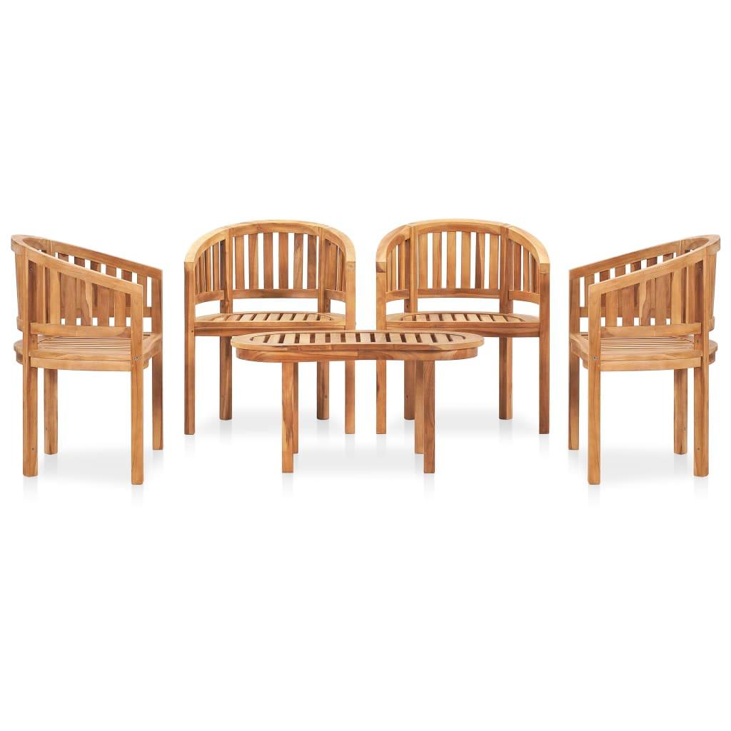 VidaXL set da giardino Teak riciclato  