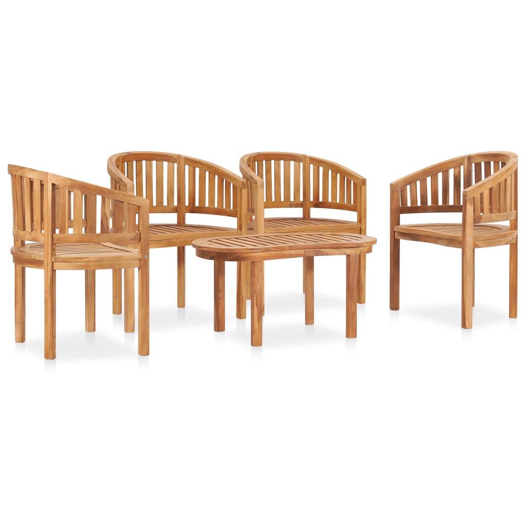 VidaXL set da giardino Teak riciclato  