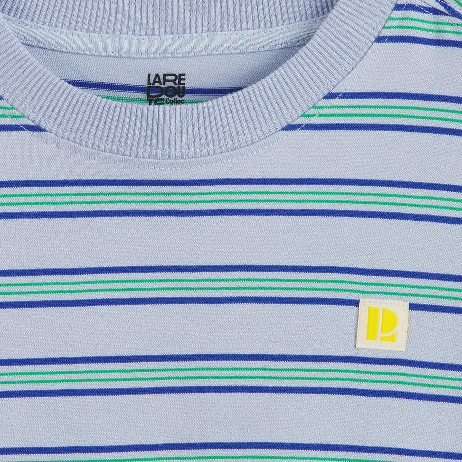 La Redoute Collections  Gestreiftes Oversize-T-Shirt mit Rundhalsausschnitt und kurzen Ärmeln 