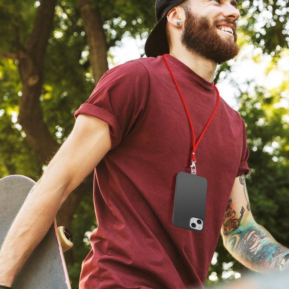 Avizar  Cordon Smartphone lanière réglable Rouge 