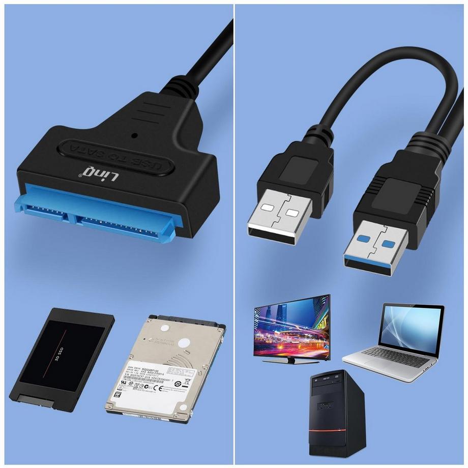 Avizar  Câble USB vers SATA / SSD 2.5'' LinQ 