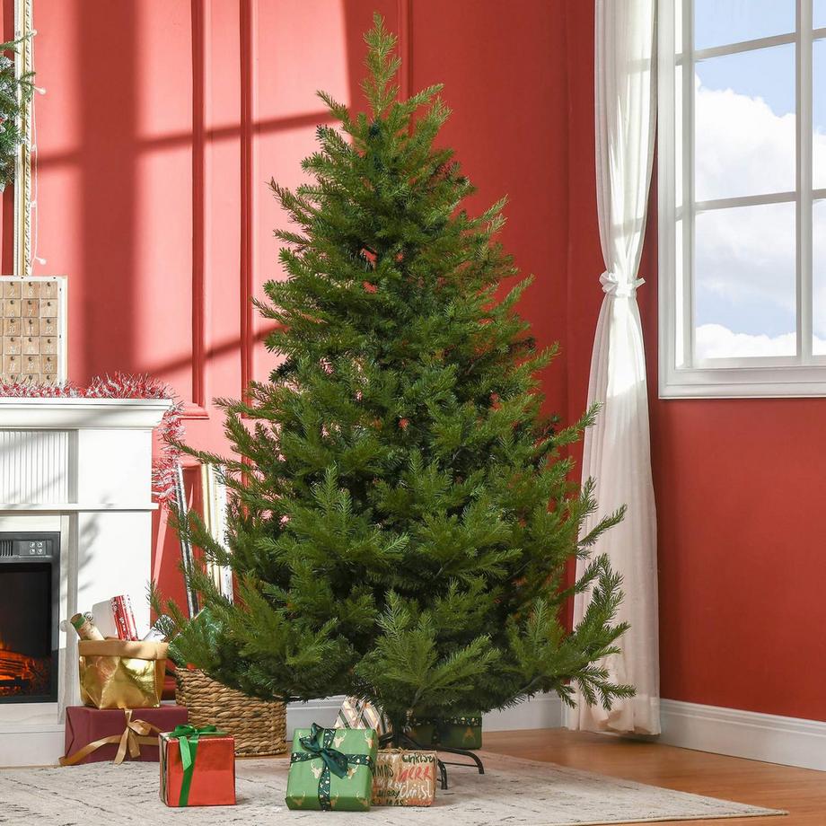 Northio Sapin De Noël Artificiel 180 Cm, Branches Denses Et Réalistes, Sapin Artificiel Avec 1942 Pointes De Branches, Vert  