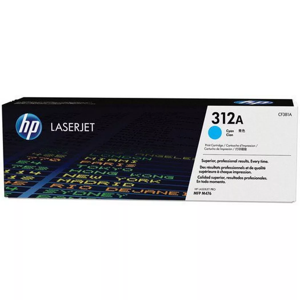Hewlett-Packard – HP Toner-Modul 312A cyan CF381A Color LJ Pro M476 2700 S., One Size