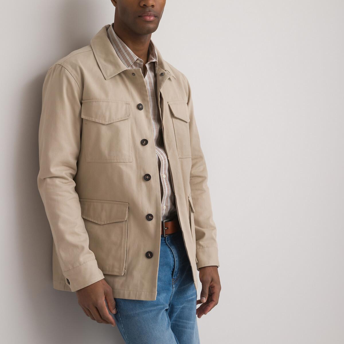 Image of Jacke Im Safari-stil Unisex Beige XXL