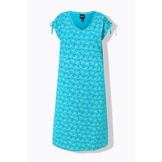 Ulla Popken Abito Midi Floreale Linea A Scollo a V Senza Maniche  