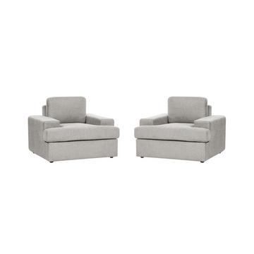 Lot de 2 fauteuils en Tissu Traditionnel ALLA