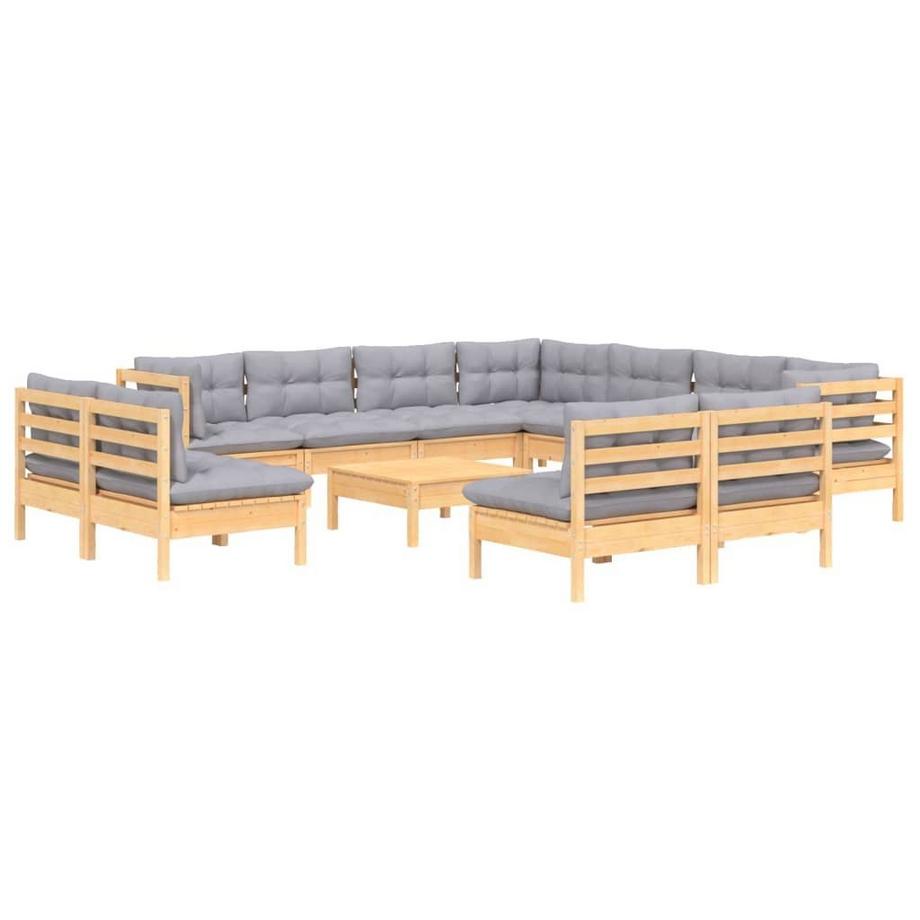 VidaXL set salotto da giardino Legno di pino  