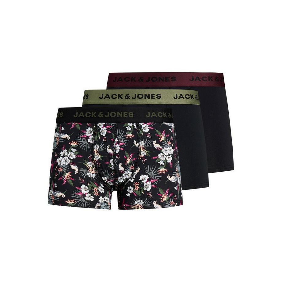 JACK & JONES 3er Pack Flower Microfiber Boxershorts  