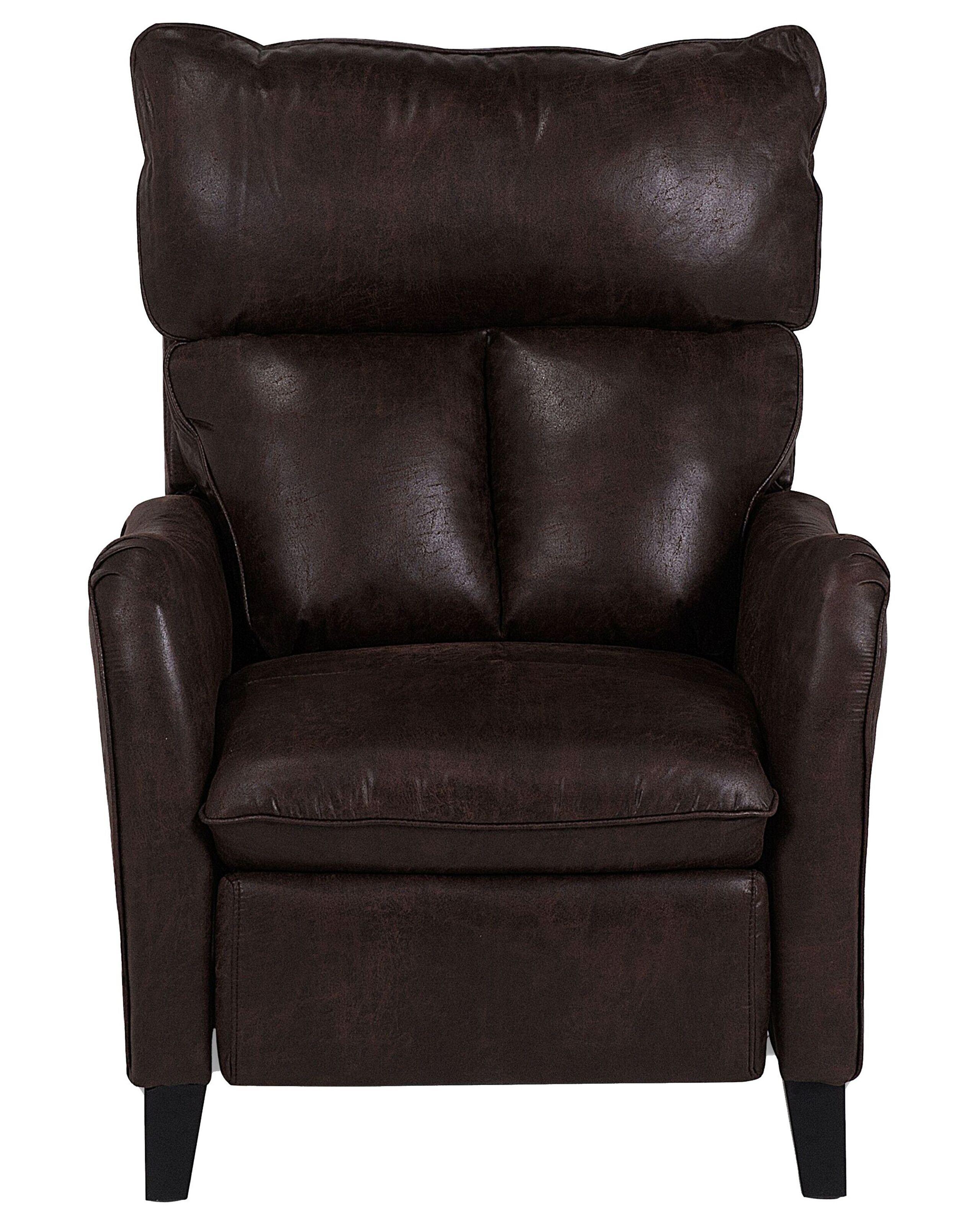 Beliani Fauteuil en Cuir PU Rétro ROYSTON  