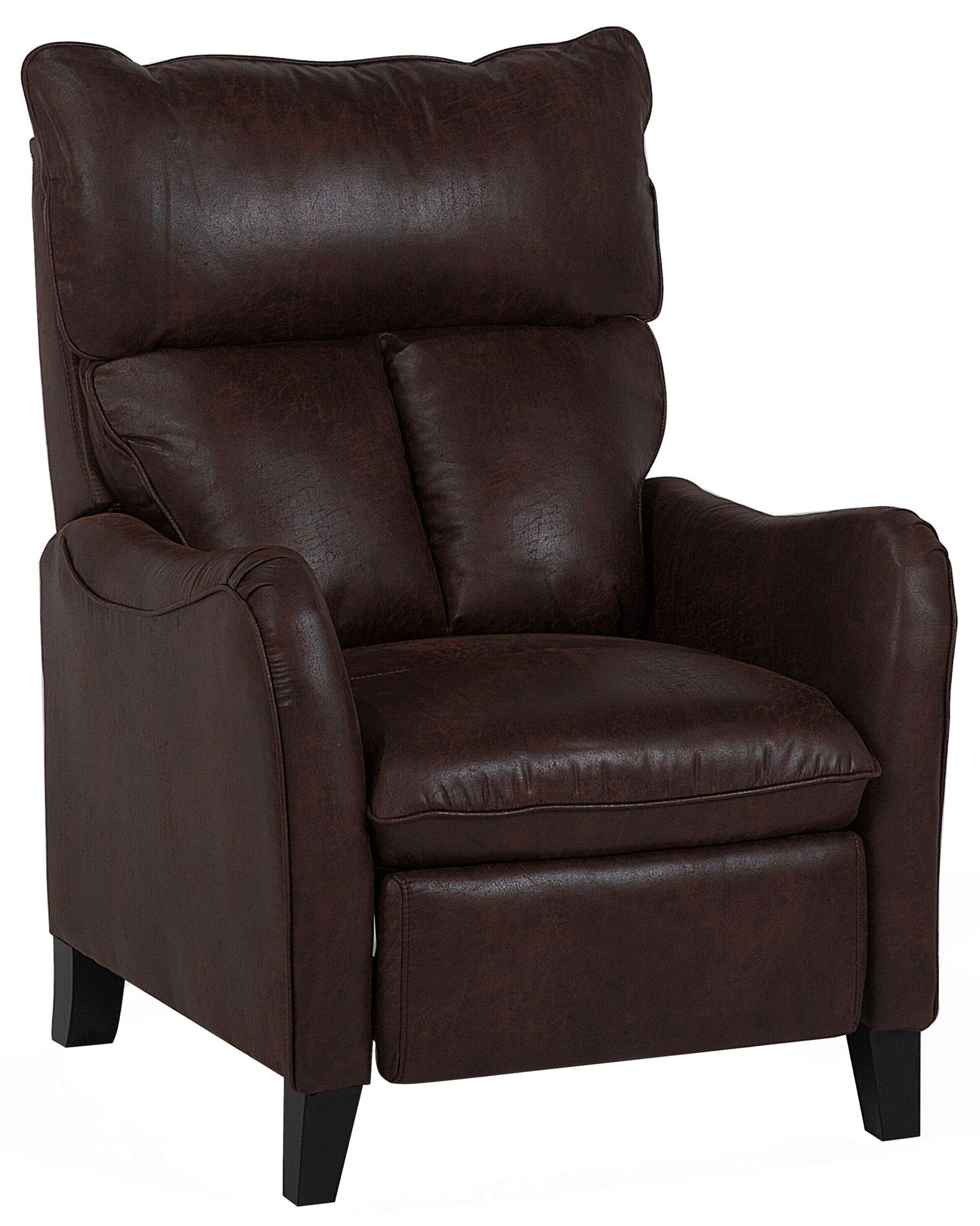 Beliani Fauteuil en Cuir PU Rétro ROYSTON  