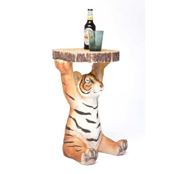 KARE Design Table d'appoint Animal Tigre Ø35cm  