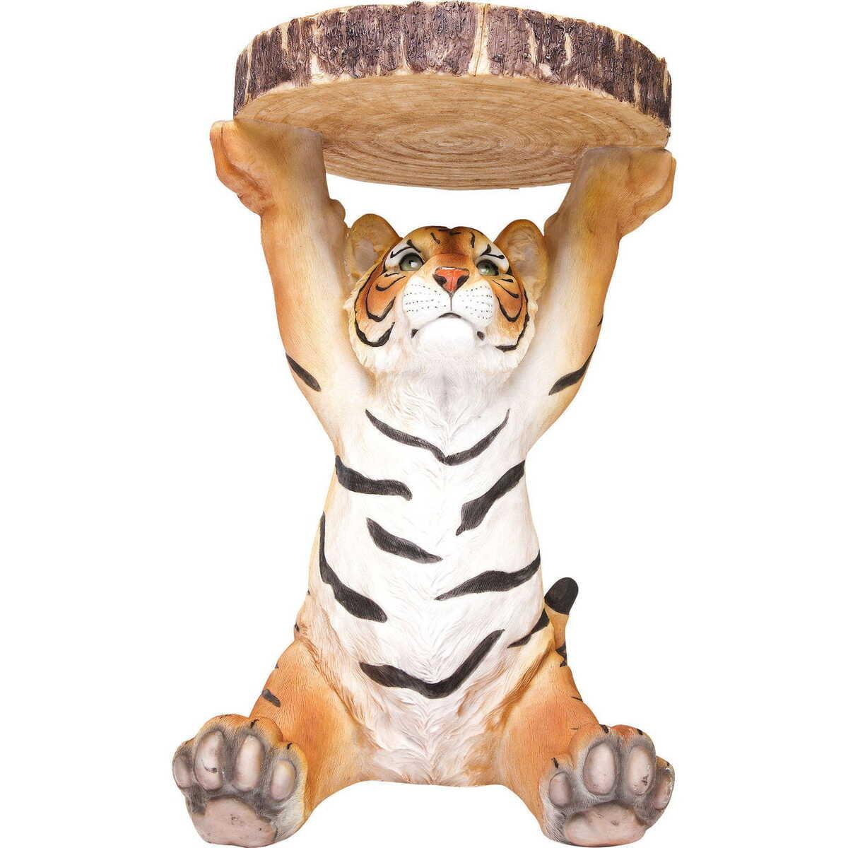 KARE Design Table d&#039;appoint Animal Tiger Ø35cm  