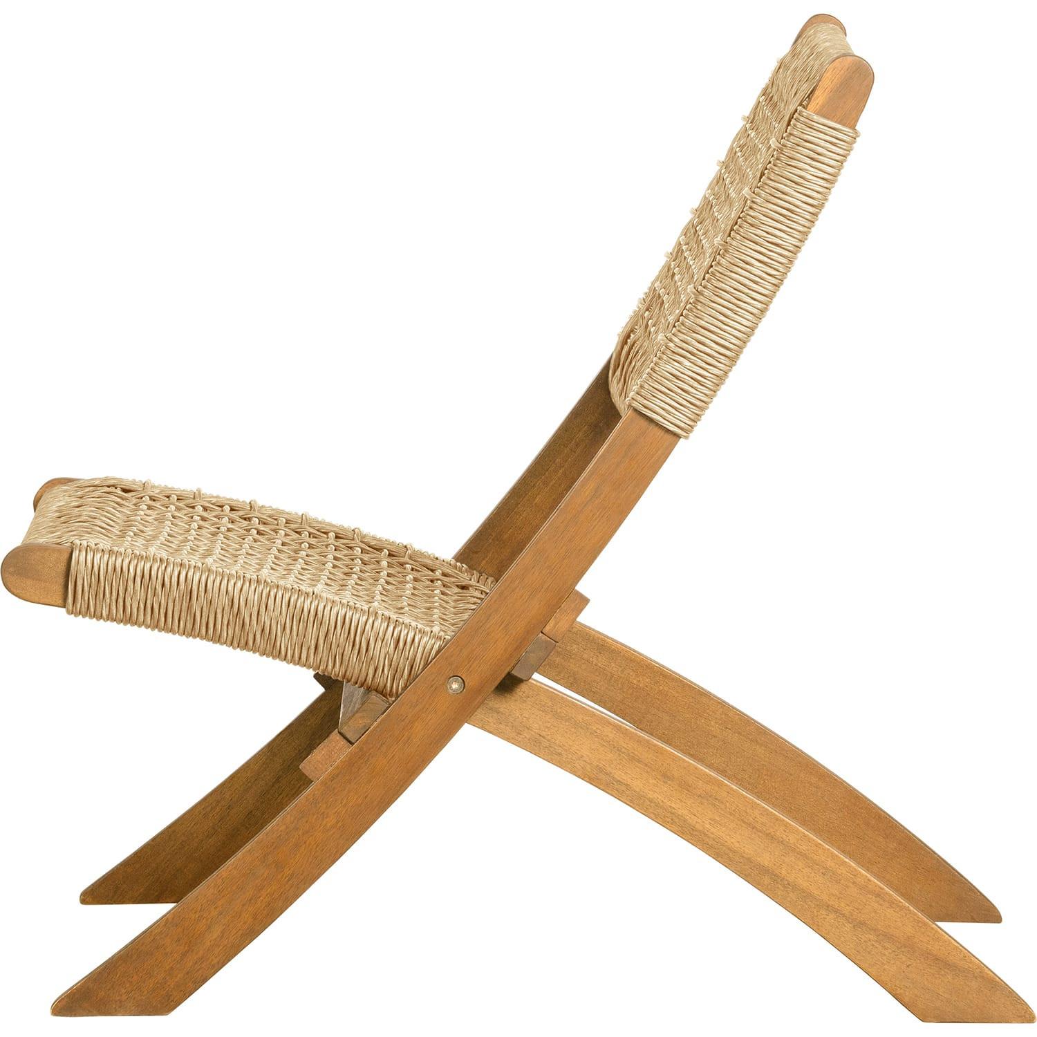 mutoni Chaise pliante Lois Raute, bois naturel  