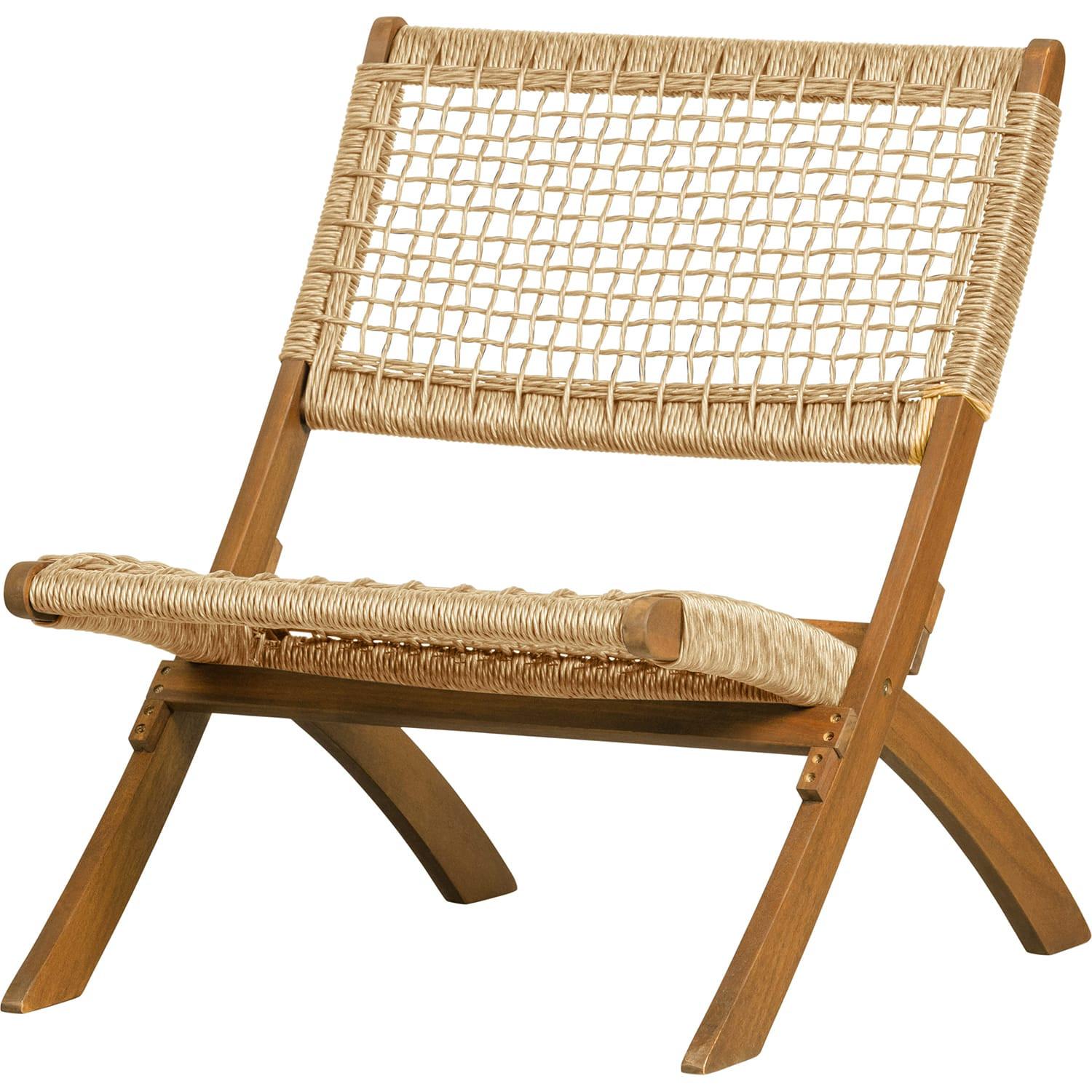 mutoni Chaise pliante Lois Raute, bois naturel  