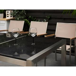 Beliani Tavolo da pranzo da giardino en Granito Industriale GROSSETO  