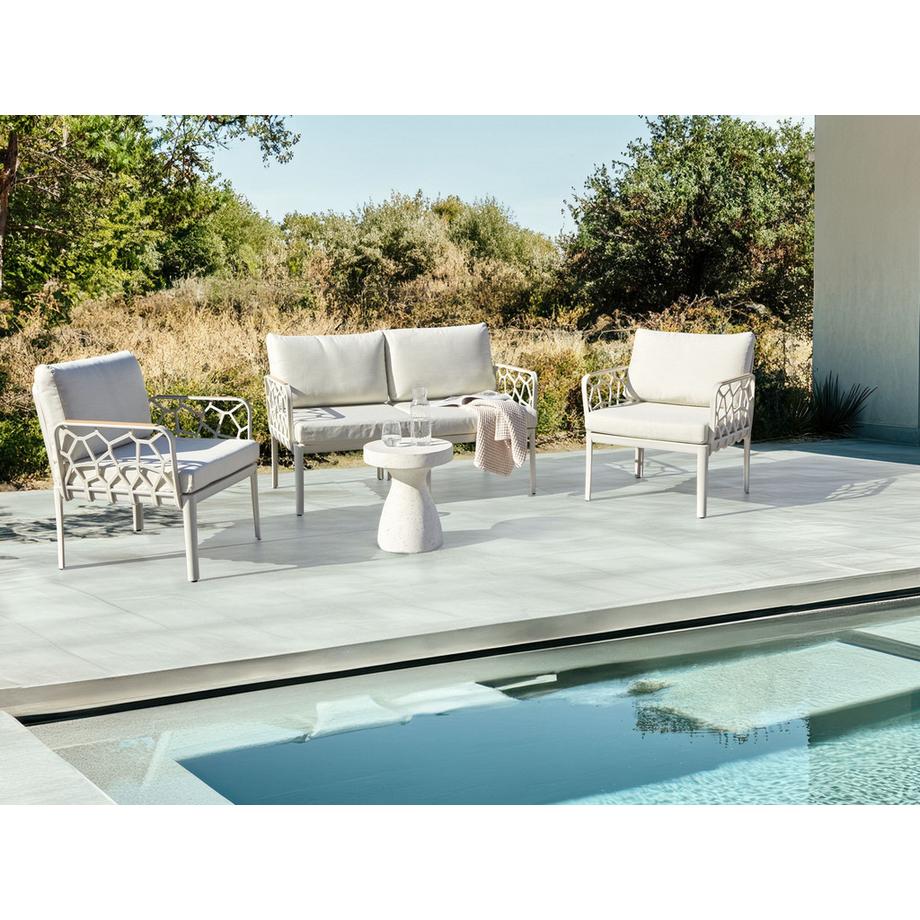 Beliani Set lounge pour jardin en Polypropylène Moderne ERICHE  